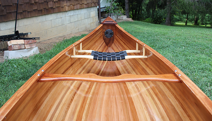 Handcrafted Wooden Canoe From Core Boards